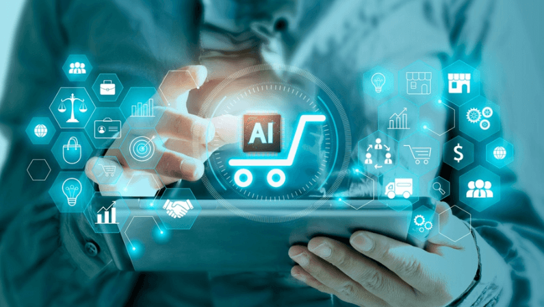 Modern digital technology to sell with AI.